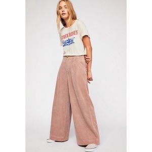 Free People Extreme Wide Leg Corduroy Pants
